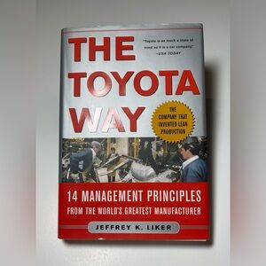 The Toyota Way Hardcover Book - Red and White Cover